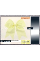 Cheer Bows-HPN-3065/PASTELYELLOW